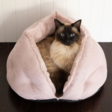 Pink Cuddle Cat Bed